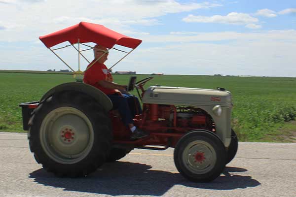 Ford 8N on a tractor ride