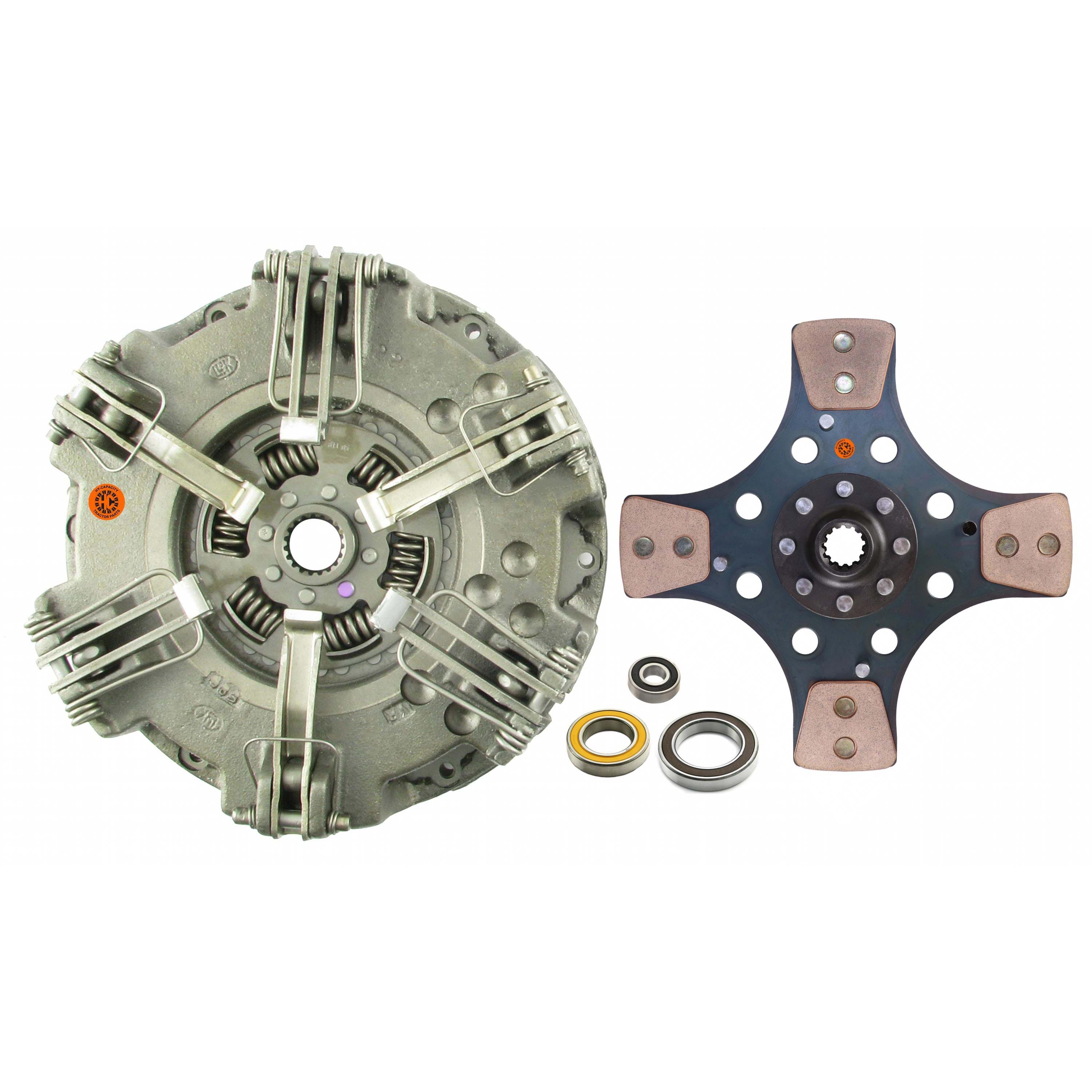 11" Dual Stage Clutch Kit, w/ 4 Pad Disc & Bearings - New